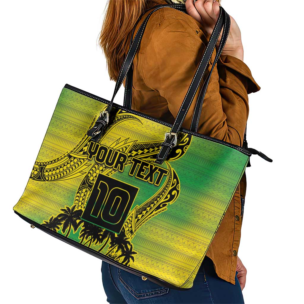 Cook Islands Marathon 2025-Pursuit in Paradise Leather Tote Bag Special Edition