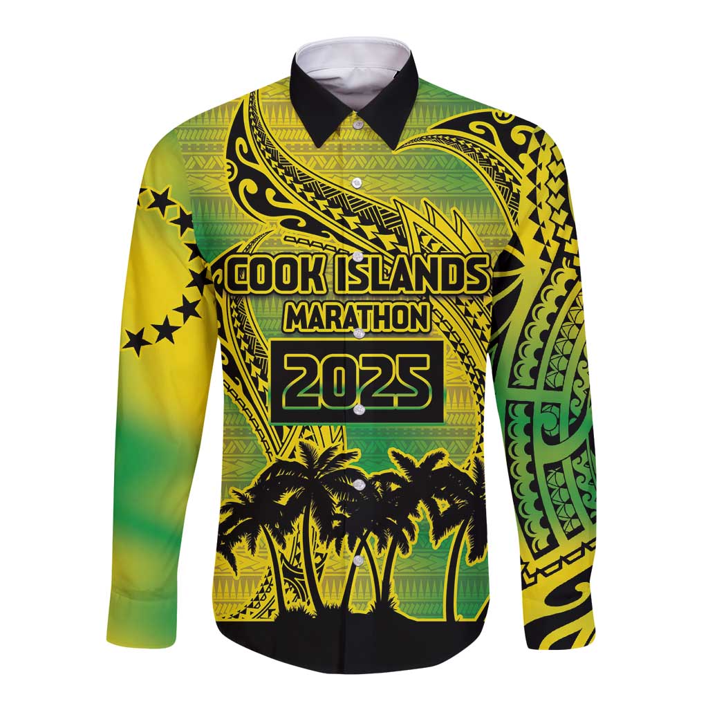 Cook Islands Marathon 2025-Pursuit in Paradise Long Sleeve Button Shirt Special Edition