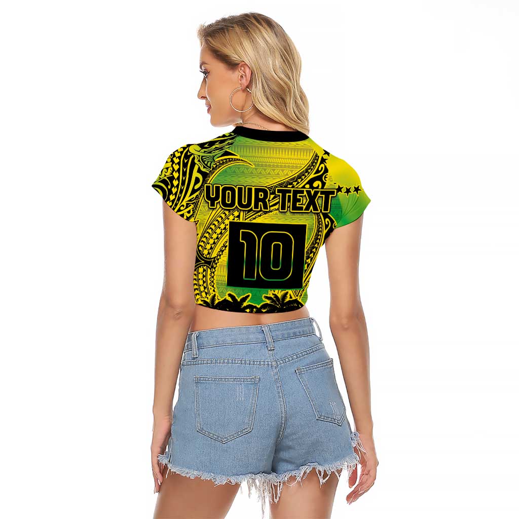 Cook Islands Marathon 2025-Pursuit in Paradise Raglan Cropped T Shirt Special Edition