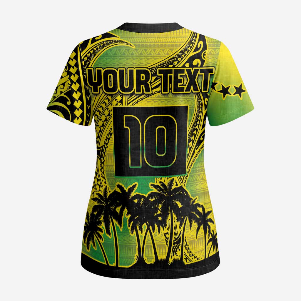 Cook Islands Marathon 2025-Pursuit in Paradise Scrub Top Special Edition - Polynesian Pride