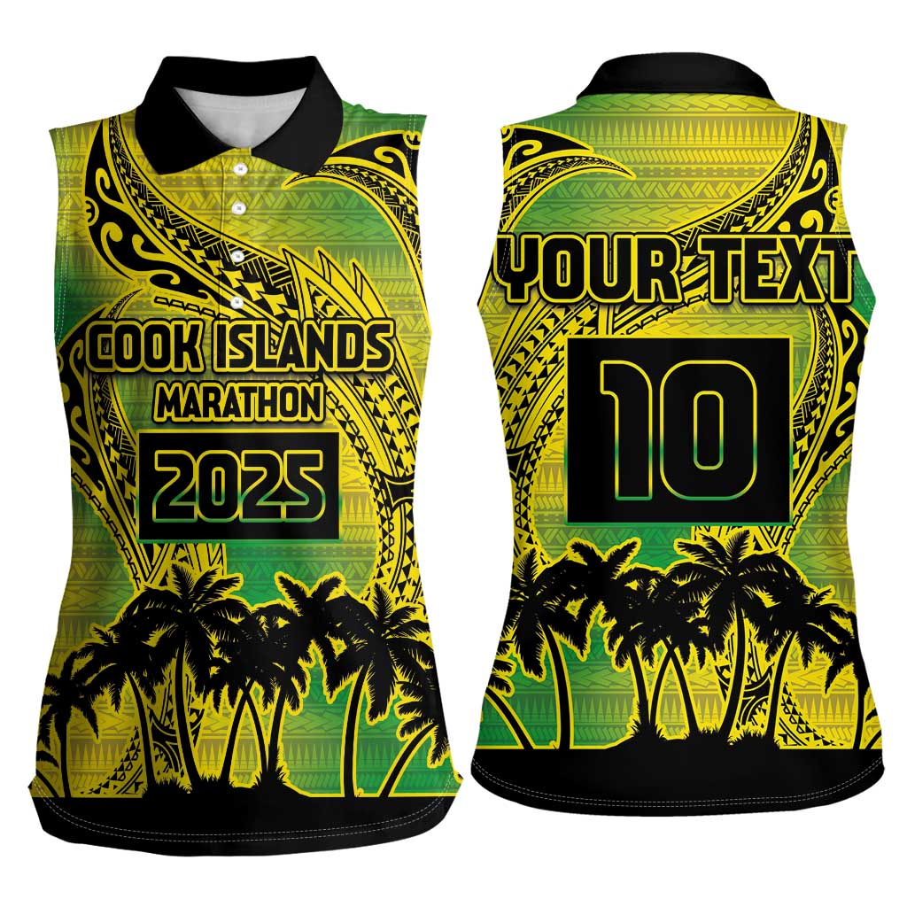 Cook Islands Marathon 2025-Pursuit in Paradise Women Sleeveless Polo Shirt Special Edition