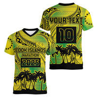 Cook Islands Marathon 2025-Pursuit in Paradise Women V-Neck T-Shirt Special Edition