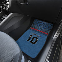 Custom Toa Samoa Rugby Car Mats Samoan Warrior Ula Fala Tribal Pattern