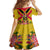 Custom Papua New Guinea Rugby Family Matching Off Shoulder Maxi Dress and Hawaiian Shirt Bird of Paradise and Hibiscus Polynesian Pattern Yellow Color LT03