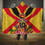 Custom Papua New Guinea Rugby Hooded Blanket Bird of Paradise and Hibiscus Polynesian Pattern Yellow Color