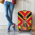 Custom Papua New Guinea Rugby Luggage Cover Bird of Paradise and Hibiscus Polynesian Pattern Yellow Color