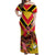 Custom Papua New Guinea Rugby Off Shoulder Maxi Dress Bird of Paradise and Hibiscus Polynesian Pattern Yellow Color LT03