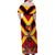 Custom Papua New Guinea Rugby Family Matching Off Shoulder Maxi Dress and Hawaiian Shirt Bird of Paradise and Hibiscus Polynesian Pattern Red Color LT03
