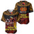 Papua New Guinea Bird-of-Paradise Baseball Jersey Coat of Arms and Tribal Patterns LT03 - Polynesian Pride