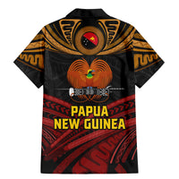 Papua New Guinea Bird-of-Paradise Family Matching Mermaid Dress and Hawaiian Shirt Coat of Arms and Tribal Patterns LT03 - Polynesian Pride
