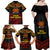 Papua New Guinea Bird-of-Paradise Family Matching Off Shoulder Maxi Dress and Hawaiian Shirt Coat of Arms and Tribal Patterns LT03 - Polynesian Pride