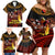 Papua New Guinea Bird-of-Paradise Family Matching Off Shoulder Short Dress and Hawaiian Shirt Coat of Arms and Tribal Patterns LT03 - Polynesian Pride