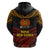 Papua New Guinea Bird-of-Paradise Hoodie Coat of Arms and Tribal Patterns LT03 - Polynesian Pride