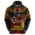Papua New Guinea Bird-of-Paradise Hoodie Coat of Arms and Tribal Patterns LT03 - Polynesian Pride