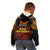 Papua New Guinea Bird-of-Paradise Kid Hoodie Coat of Arms and Tribal Patterns LT03 - Polynesian Pride