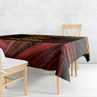 Papua New Guinea Bird-of-Paradise Tablecloth Coat of Arms and Tribal Patterns