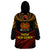 Papua New Guinea Bird-of-Paradise Wearable Blanket Hoodie Coat of Arms and Tribal Patterns LT03 - Polynesian Pride