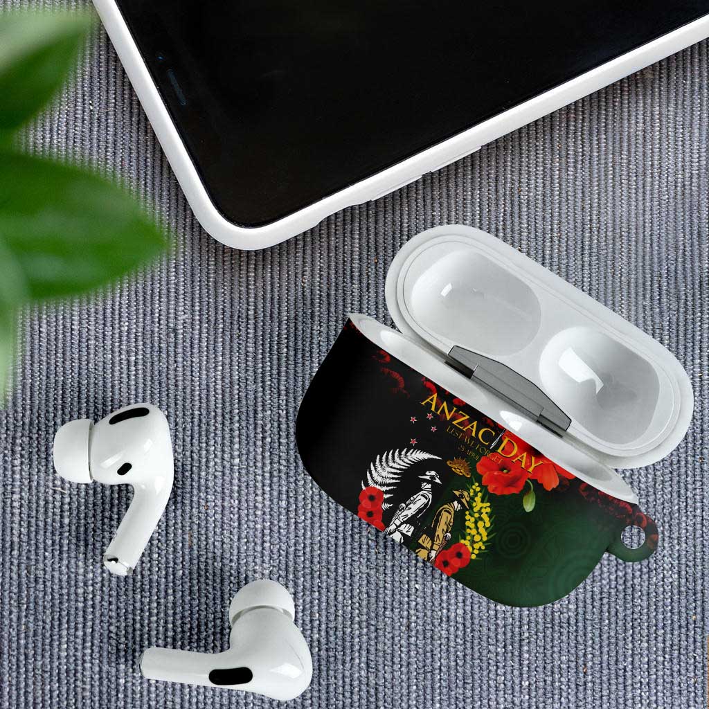 New Zealand and Australia ANZAC Day AirPods Case Lest We Forget Indigenous and Maori Pattern