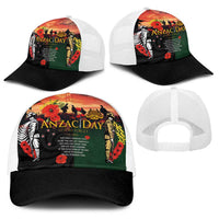 New Zealand and Australia ANZAC Day Baseball Net Cap Lest We Forget Indigenous and Maori Pattern LT03 - Polynesian Pride