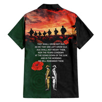 New Zealand and Australia ANZAC Day Family Matching Off The Shoulder Long Sleeve Dress and Hawaiian Shirt Lest We Forget Indigenous and Maori Pattern