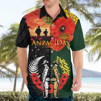 New Zealand and Australia ANZAC Day Hawaiian Shirt Lest We Forget Indigenous and Maori Pattern LT03 - Polynesian Pride