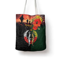 New Zealand and Australia ANZAC Day Tote Bag Lest We Forget Indigenous and Maori Pattern