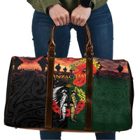 New Zealand and Australia ANZAC Day Travel Bag Lest We Forget Indigenous and Maori Pattern