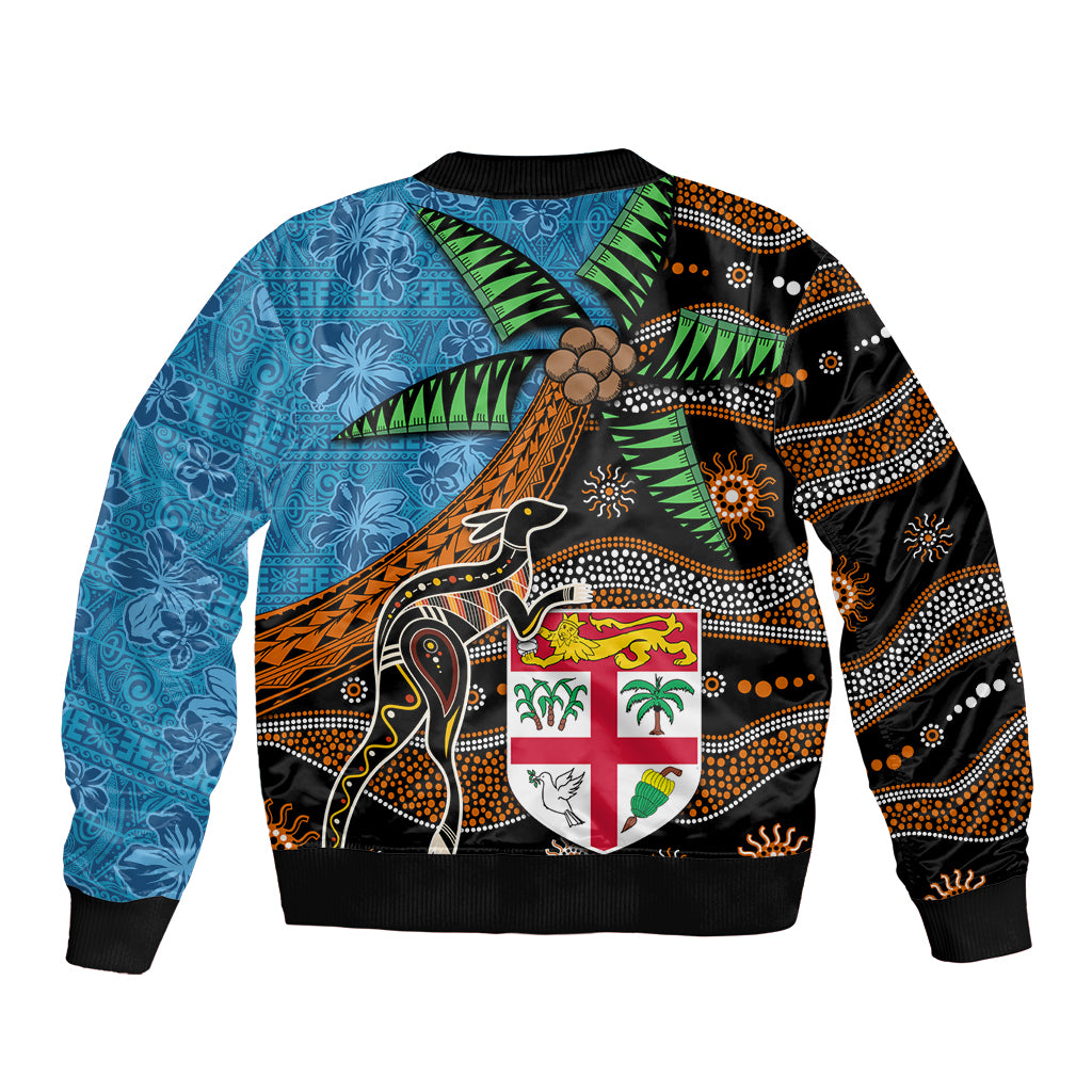 Fiji and Australia Bomber Jacket Fijian and Aboriginal mix Culture