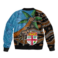 Fiji and Australia Bomber Jacket Fijian and Aboriginal mix Culture