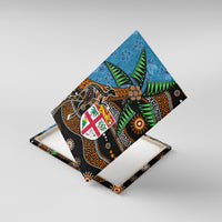 Fiji and Australia Canvas Wall Art Fijian and Aboriginal mix Culture