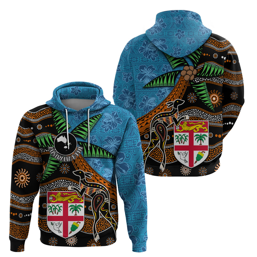 Fiji and Australia Hoodie Fijian and Aboriginal mix Culture LT03 - Polynesian Pride