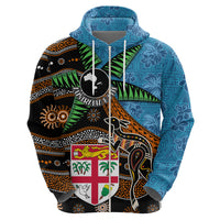 Fiji and Australia Hoodie Fijian and Aboriginal mix Culture LT03 - Polynesian Pride