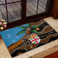 Fiji and Australia Rubber Doormat Fijian and Aboriginal mix Culture