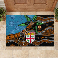 Fiji and Australia Rubber Doormat Fijian and Aboriginal mix Culture