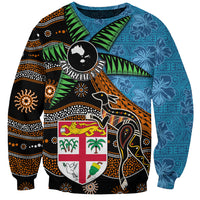 Fiji and Australia Sweatshirt Fijian and Aboriginal mix Culture