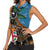 Fiji and Australia Women Sleeveless Polo Shirt Fijian and Aboriginal mix Culture