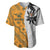 Custom Fiji and Australia Rugby Baseball Jersey Tapa Mix Aboriginal Pattern Half Style