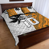 Custom Fiji and Australia Rugby Quilt Bed Set Tapa Mix Aboriginal Pattern Half Style