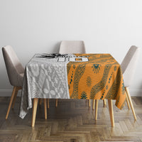 Custom Fiji and Australia Rugby Tablecloth Tapa Mix Aboriginal Pattern Half Style