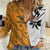 Custom Fiji and Australia Rugby Women Casual Shirt Tapa Mix Aboriginal Pattern Half Style