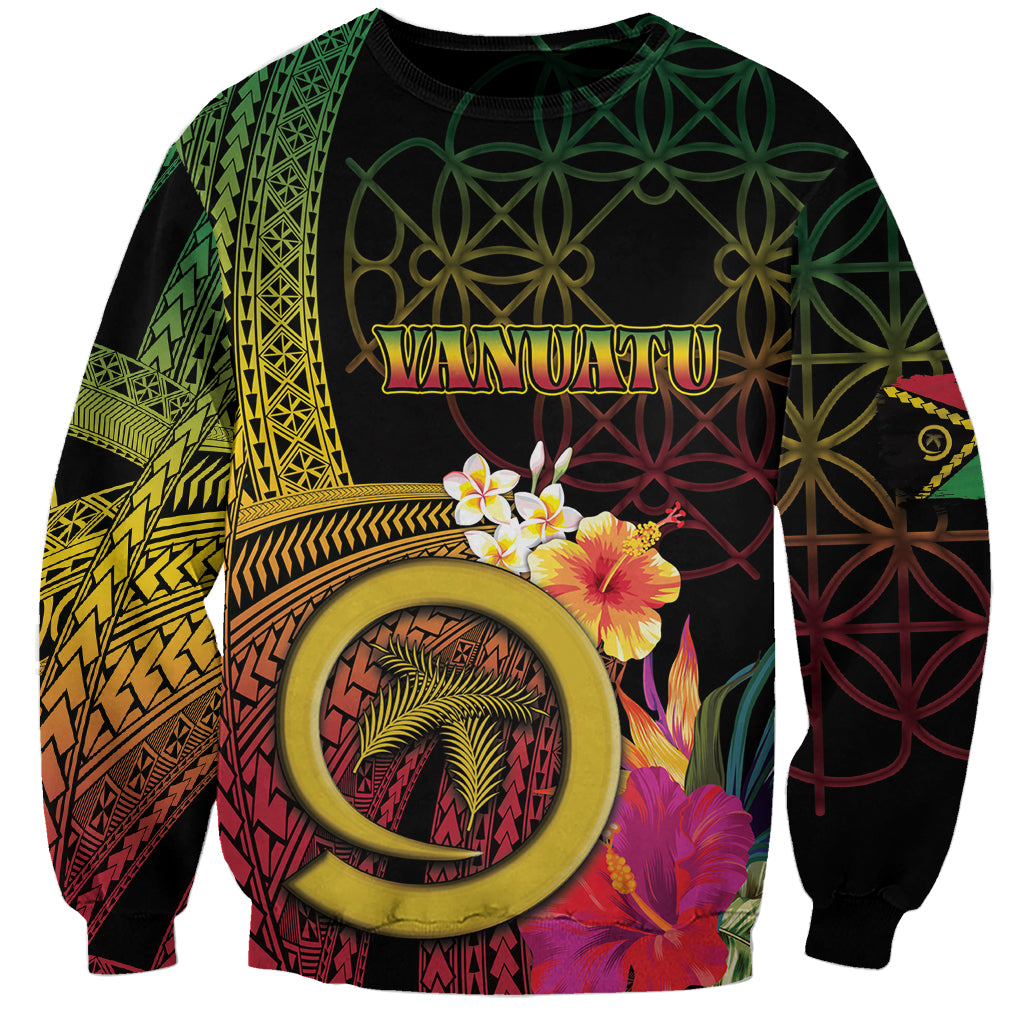 Vanuatu Independence Day Sweatshirt Sand Drawing Melanesian Vibes