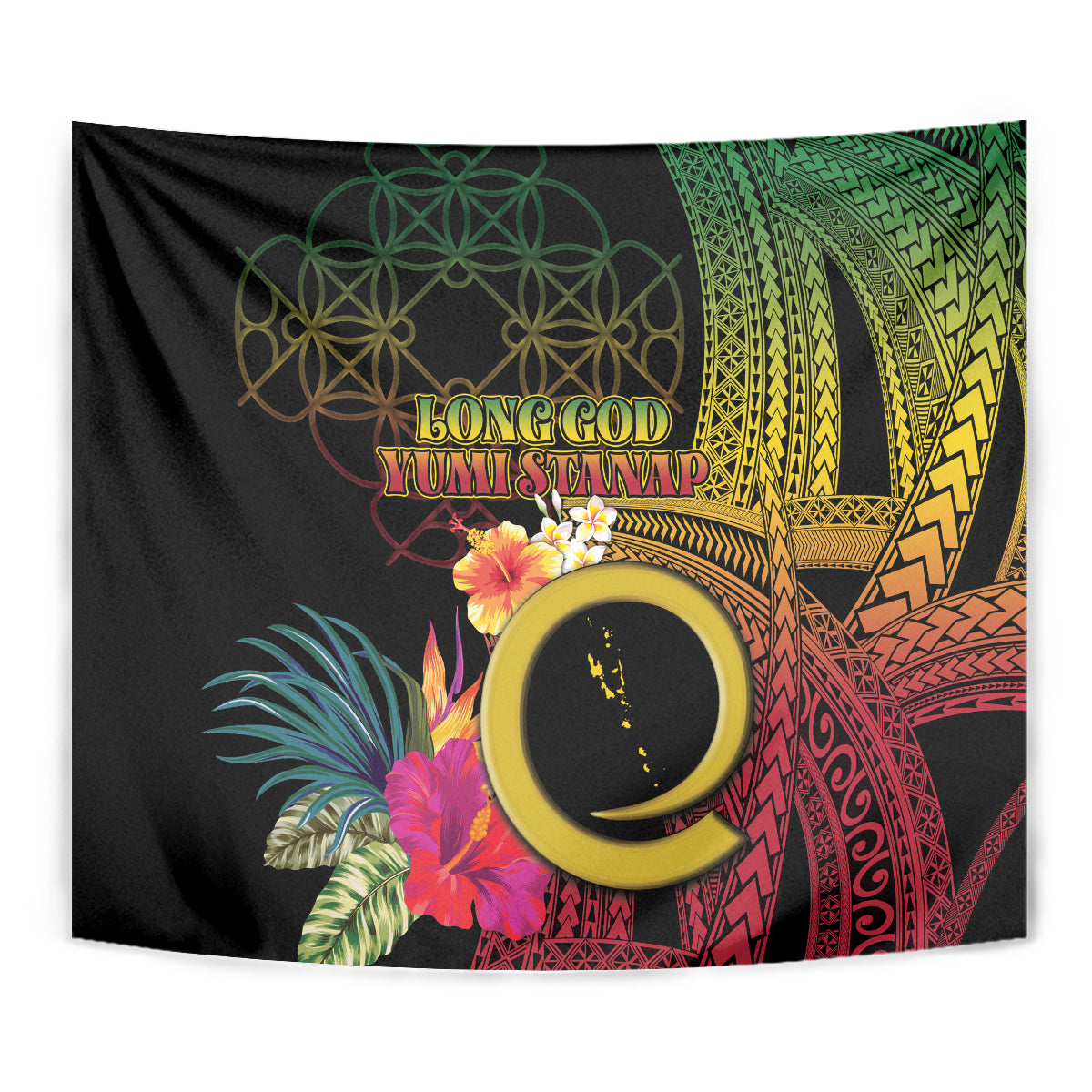 Vanuatu Independence Day Tapestry Sand Drawing Melanesian Vibes