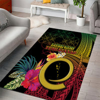 Vanuatu Selebretem 44th Indipendens Dei Area Rug Sand Drawing Melanesian Vibes