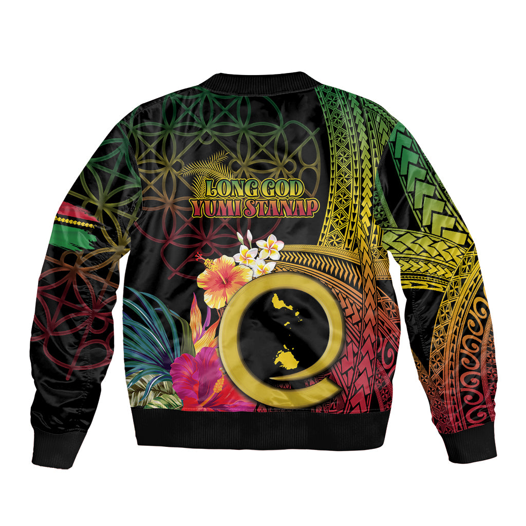 Vanuatu Shefa Day Bomber Jacket Sand Drawing Melanesian