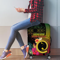 Vanuatu Shefa Day Luggage Cover Sand Drawing Melanesian