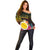 Vanuatu Shefa Day Off Shoulder Sweater Sand Drawing Melanesian
