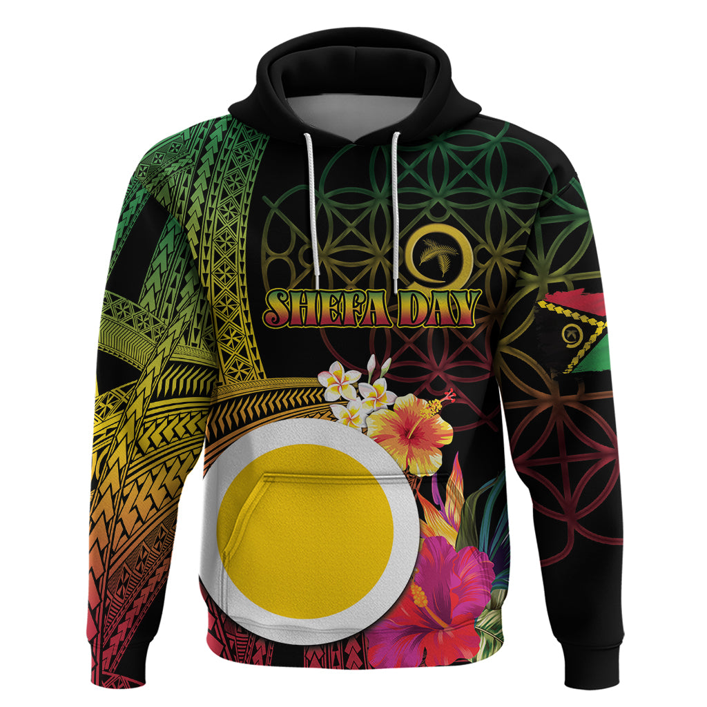 Vanuatu Shefa Day Zip Hoodie Sand Drawing Melanesian