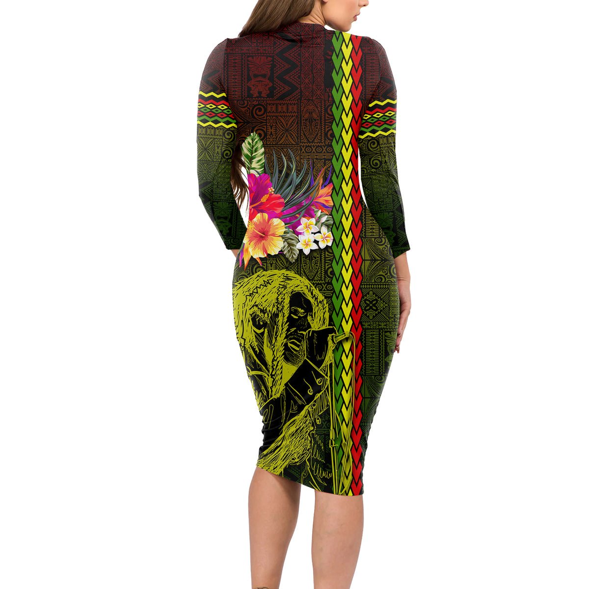jamaican bodycon dress Act Jamaican Women Bodycon Dress