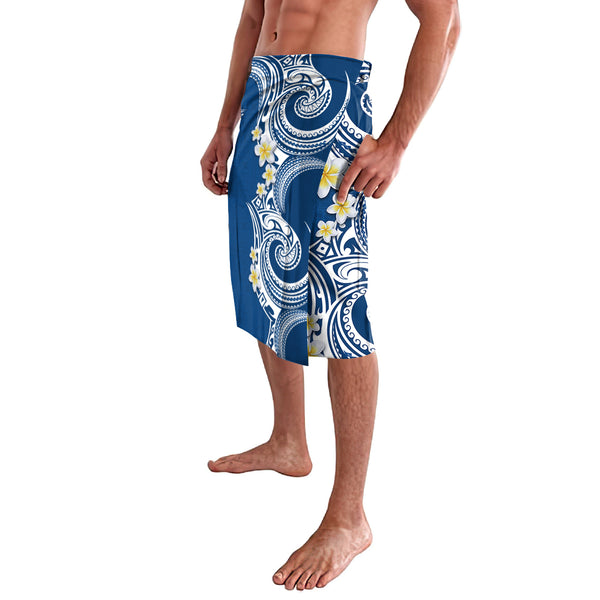 Polynesian Tribal Blue Lavalava LT6 main image 1