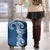 Aloha Polynesian Plumeria Flower Luggage Cover Blue Color